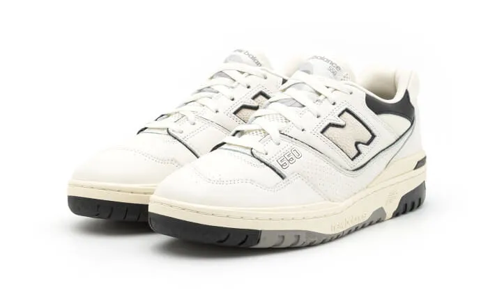 New Balance 550 Cream Black - BB550LWT