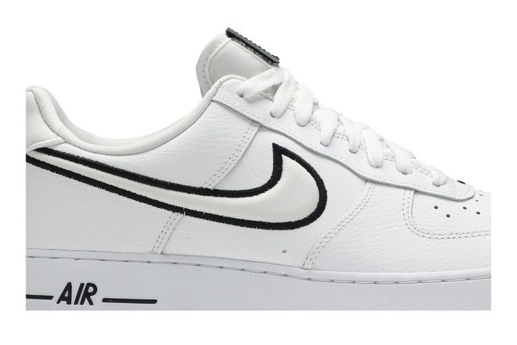 Air Force 1 Low White Black Outline Swoosh - DH2472-100