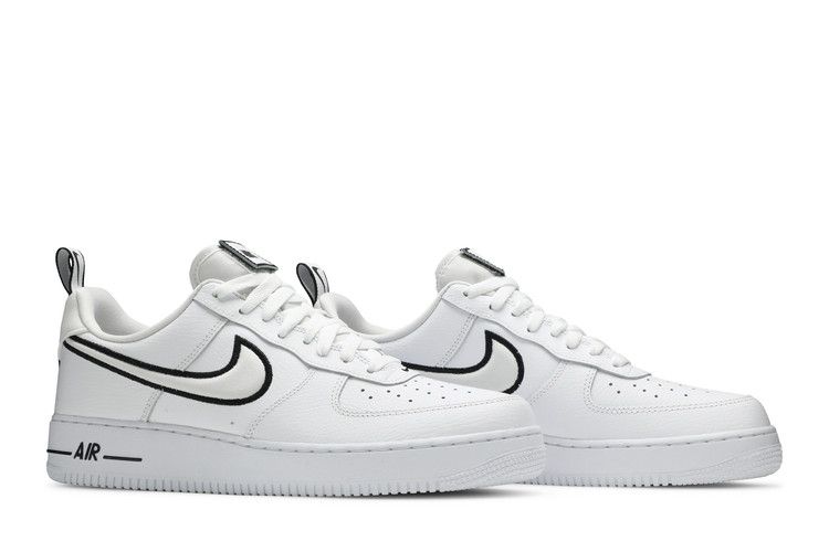 Air Force 1 Low White Black Outline Swoosh - DH2472-100