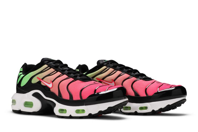 Air Max Plus Black Green Strike Flash Crimson White - CD0609-010