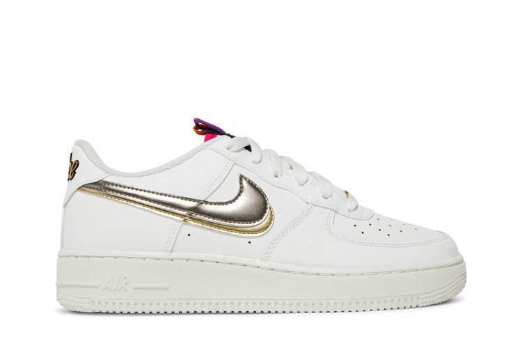 Air Force 1 LV8 Double Swoosh Silver Gold - DH9595-001