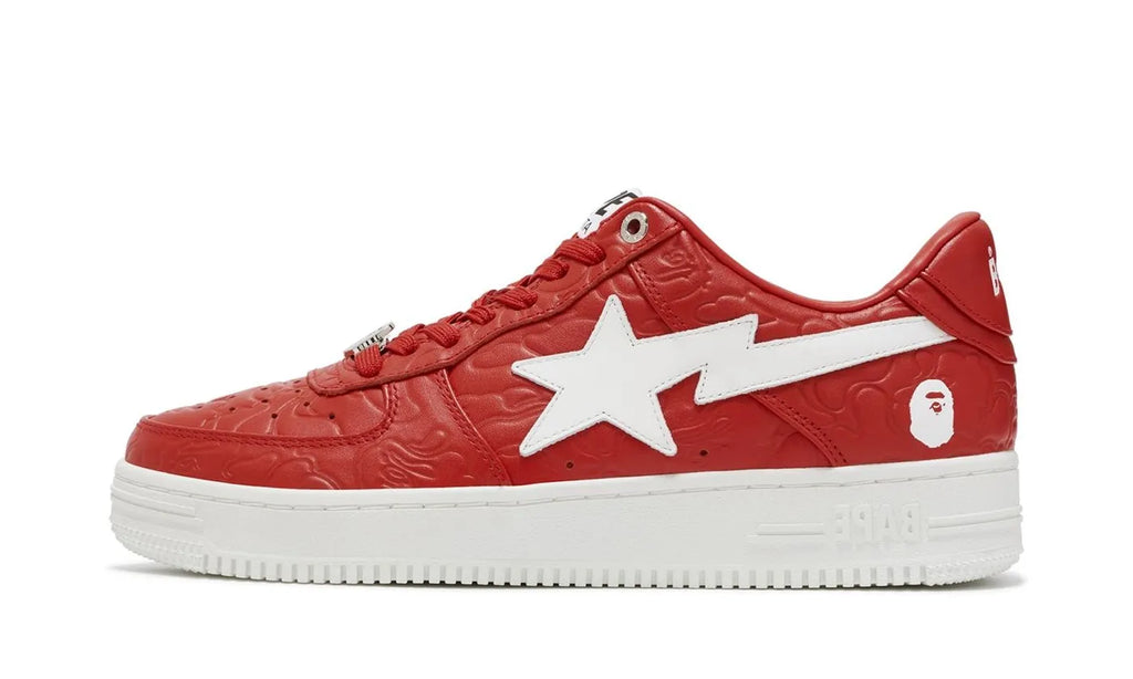 A Bathing Ape Bape Sta Low #3 Line Camo Red - 001FWJ801052-RED/001FWJ802052-RED/1J80-191-052-RED