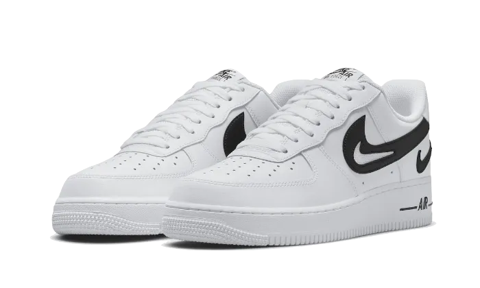 Nike Air Force 1 Low '07 FM Cut Out Swoosh White Black - DR0143-101