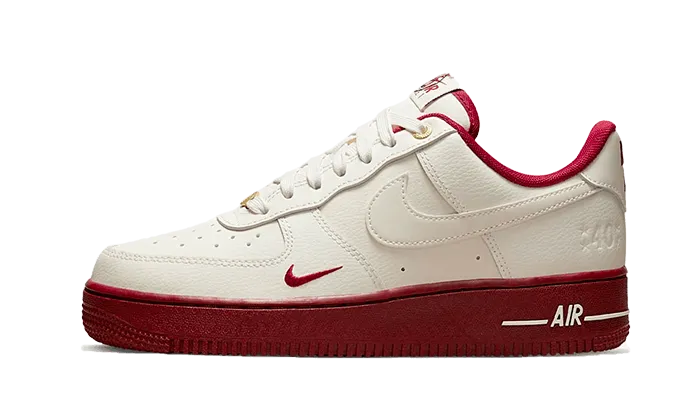 Nike Air Force 1 Low '07 SE 40th Anniversary Sail Team Red - DQ7582-100