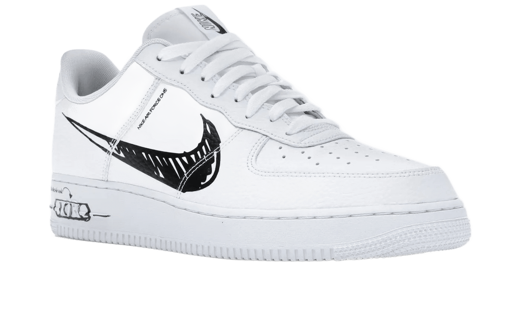 Nike Air Force 1 Low Sketch White Black - CW7581-101 / DM3177-100