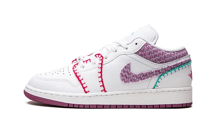 Air Jordan Air Jordan 1 Low White Light Bordeaux - DM9037-100