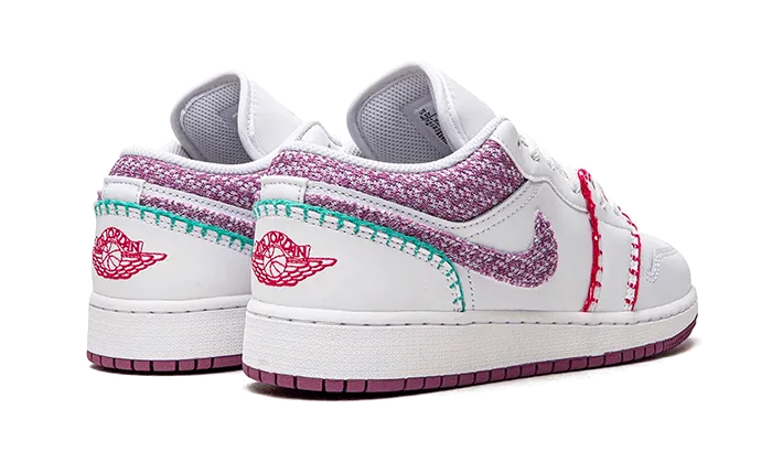 Air Jordan Air Jordan 1 Low White Light Bordeaux - DM9037-100