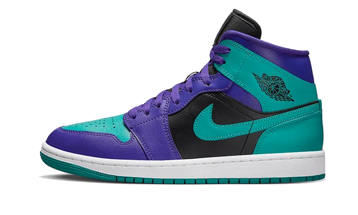 Air Jordan Air Jordan 1 Mid Black Grape - BQ6472-502