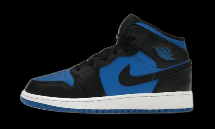 Air Jordan Air Jordan 1 Mid Black Royal Blue  - DQ8423-042