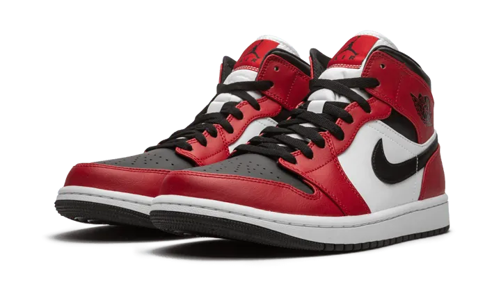 Air Jordan Air Jordan 1 Mid Chicago Black Toe - 554724-069 / 554725-069