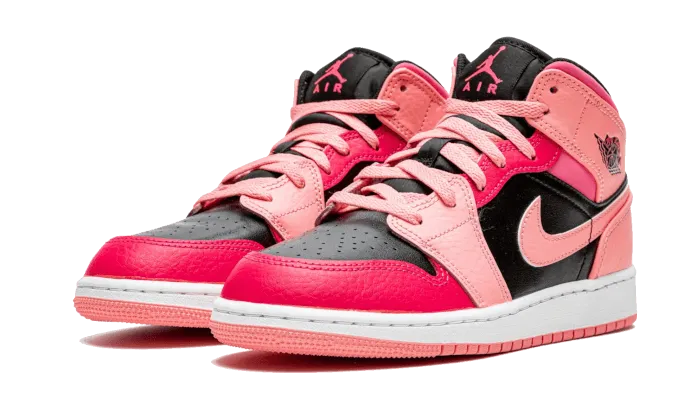 Air Jordan Air Jordan 1 Mid Coral Chalk Pink - 554725-662