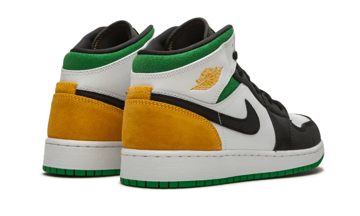 Air Jordan Air Jordan 1 Mid SE White Laser Orange Lucky Green - 852542-101 / BQ6931-101