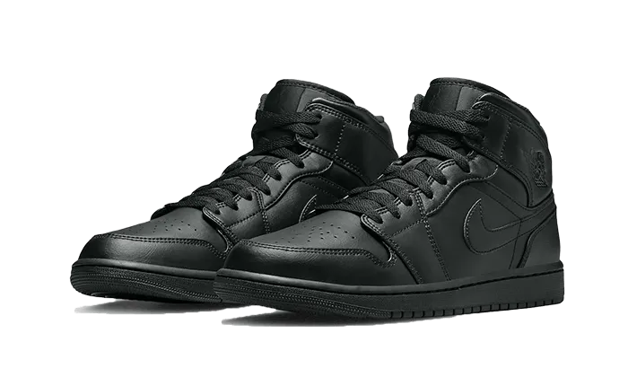 Air Jordan Air Jordan 1 Mid Triple Black (2022) - 554724-093 / 554725-093