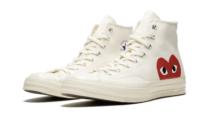 Converse Chuck Taylor All-Star 70s Hi Comme des Garçons PLAY White - 150205C