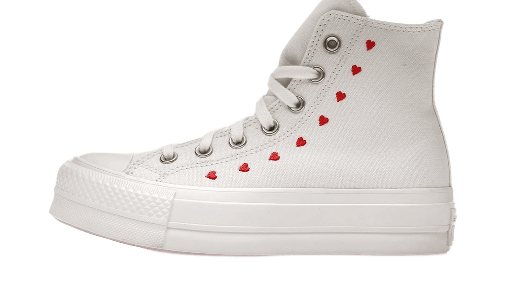 Converse Chuck Taylor All Star Lift Hi White Red - A01599C