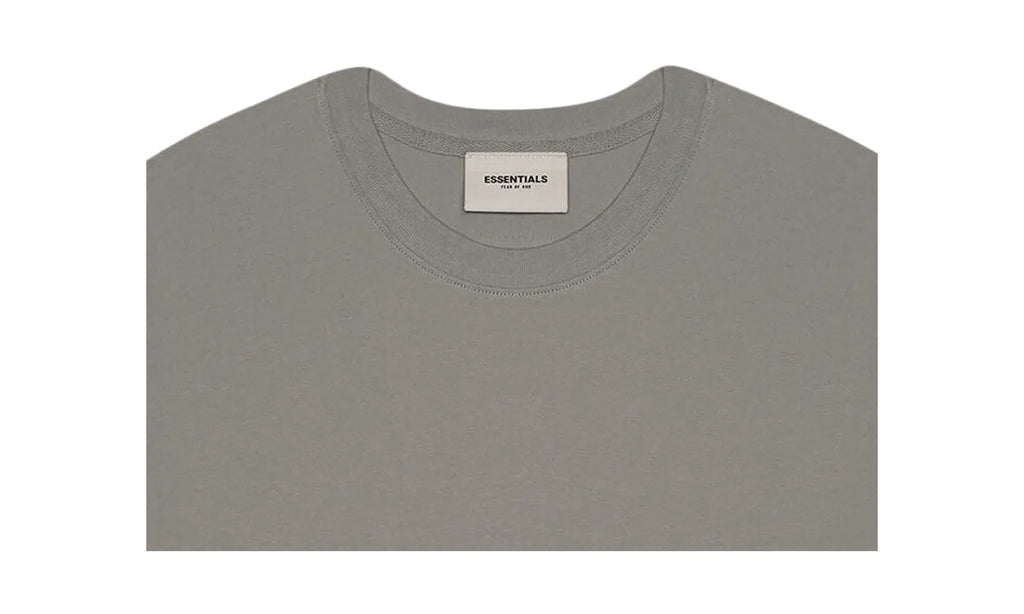 Fear of God Essentials 3D Silicon Applique Boxy T-Shirt Gray Flannel/Charcoal - FOG-FOGE3S-CCHARCOAL