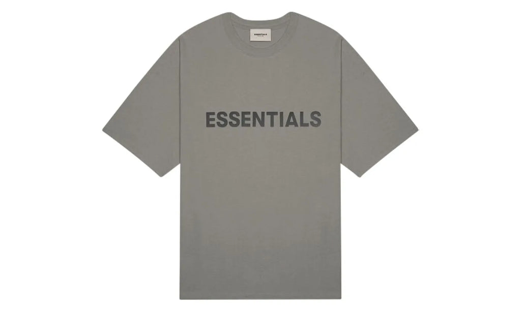 Fear of God Essentials 3D Silicon Applique Boxy T-Shirt Gray Flannel/Charcoal - FOG-FOGE3S-CCHARCOAL