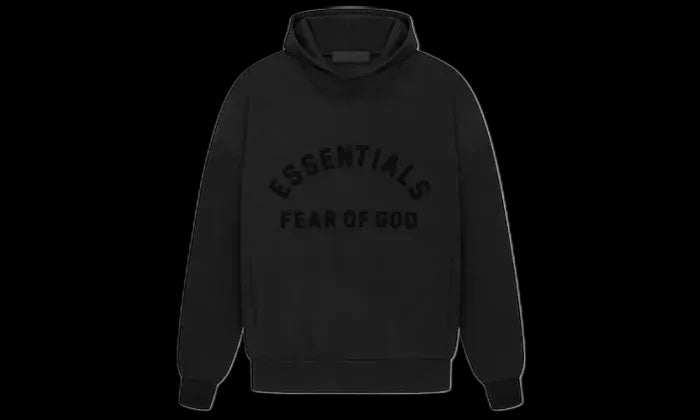 Fear of God Fear of God Essentials Arch Logo Hoodie Jet Black - 192SP232050F