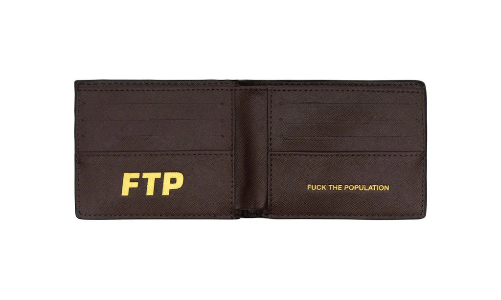 FTP FTP Logo Repete Wallet Brown - FTP-FTLRWB-BROWN