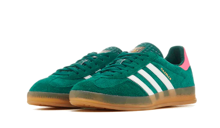 Adidas Gazelle Indoor Collegiate Green Lucid Pink - IG5929