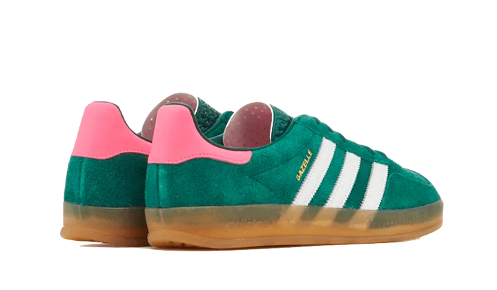 Adidas Gazelle Indoor Collegiate Green Lucid Pink - IG5929