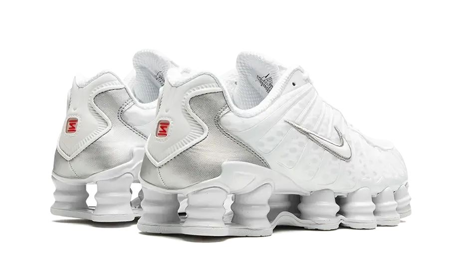 Nike Shox TL White Metallic Silver Max Orange - AR3566-100 / AV3595-100