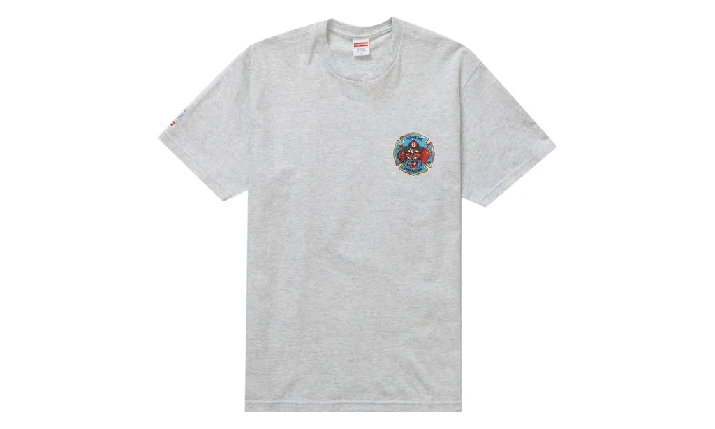 Supreme FDNY Engine 9 Tee Ash Grey - SUPR-SFE9TA-ASHGREY