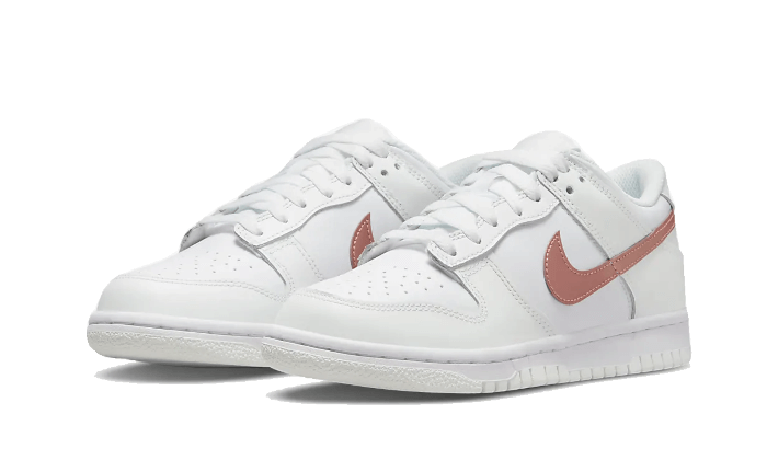 Nike Dunk Low White Pink Bronze Swoosh (GS) - DH9765-100