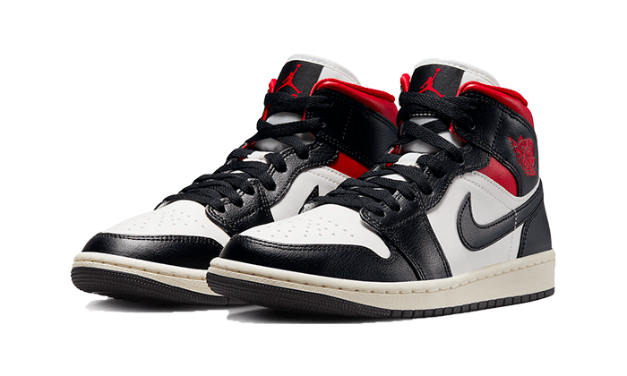 Air Jordan 1 Mid Gym Red Panda (W) - BQ6472-061