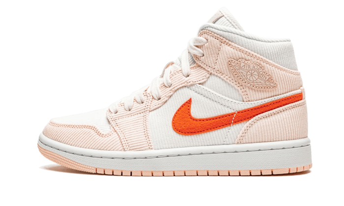 Air Jordan 1 Mid Corduroy Sail Rose - DA8009-108