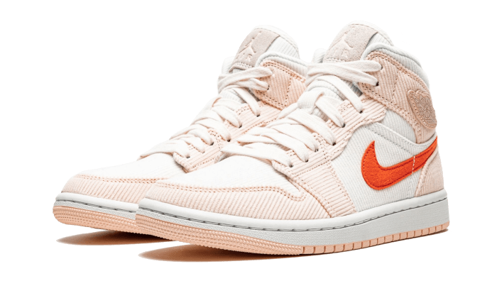 Air Jordan 1 Mid Corduroy Sail Rose - DA8009-108