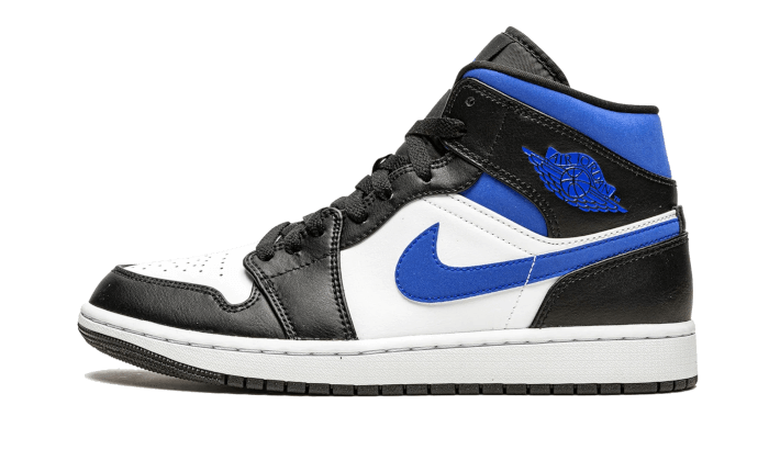 Air Jordan 1 Mid White Racer Blue - 554725-140 / 554724-140