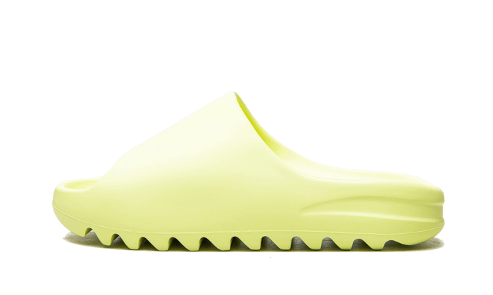 Yeezy Slide Glow Green (Restock Pair 2022) - HQ6447